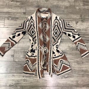 Love Stitch Tribal Thick Sweater Cardigan